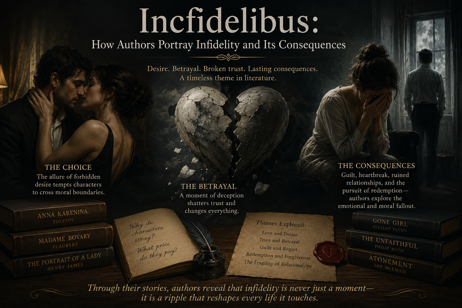 Incfidelibus: How Authors Portray Infidelity and Its Consequences